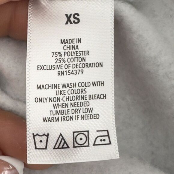 Aeropostale Sweatshirt‎ Women's  Gray Spell Out Logo Y2K Preppy Sweater Size XL - Picture 12 of 12